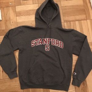 GREY STANFORD UNIVERSITY CHAMPION HOODIE